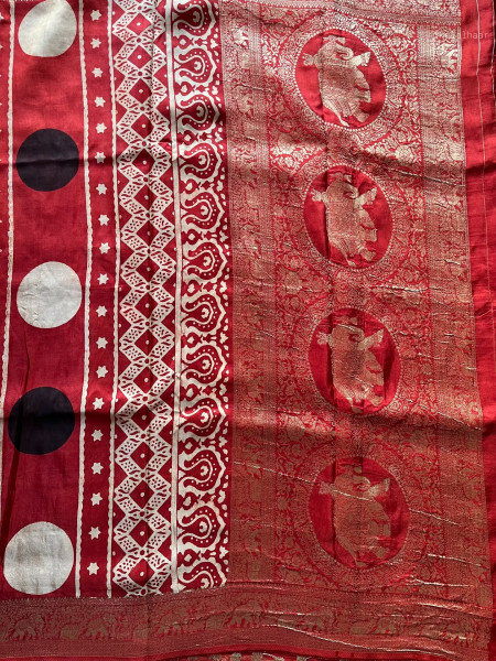 AJRAKH DOLA SAREE #7