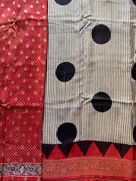 AJRAKH DOLA SAREE #6