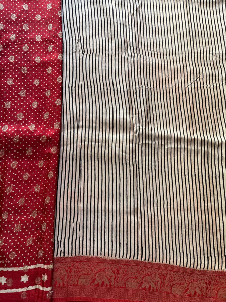 AJRAKH DOLA SAREE #7