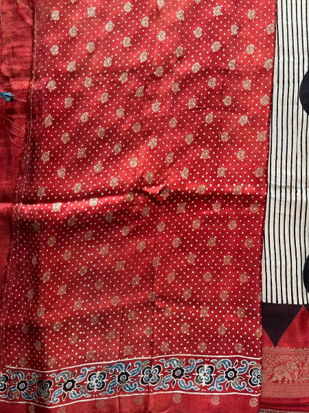 AJRAKH DOLA SAREE #6