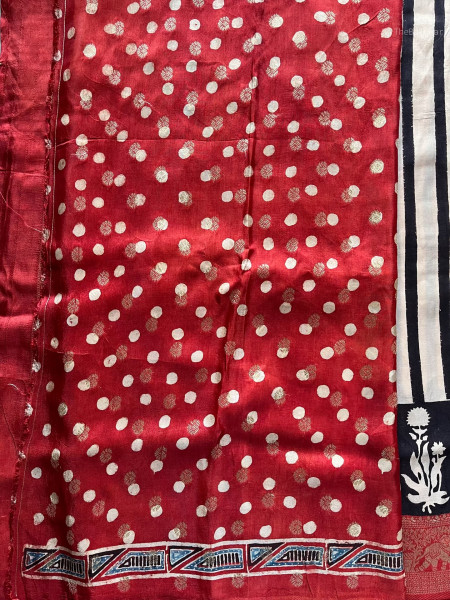 AJRAKH DOLA SAREE #8