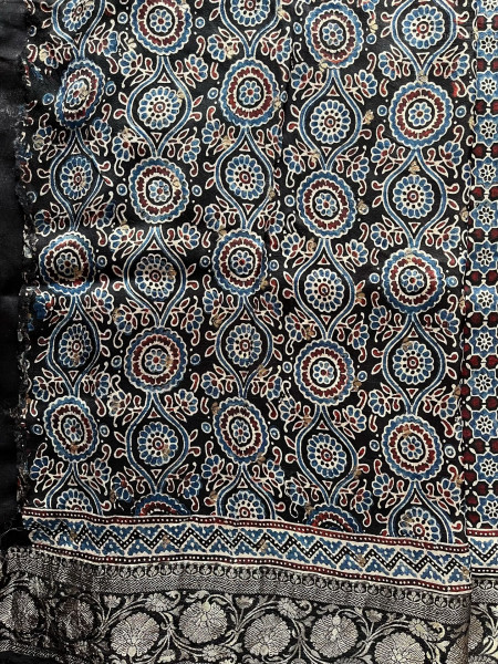 AJRAKH SILK COTTON SAREE #2