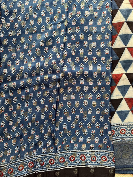AJRAKH DOLA SAREE #5