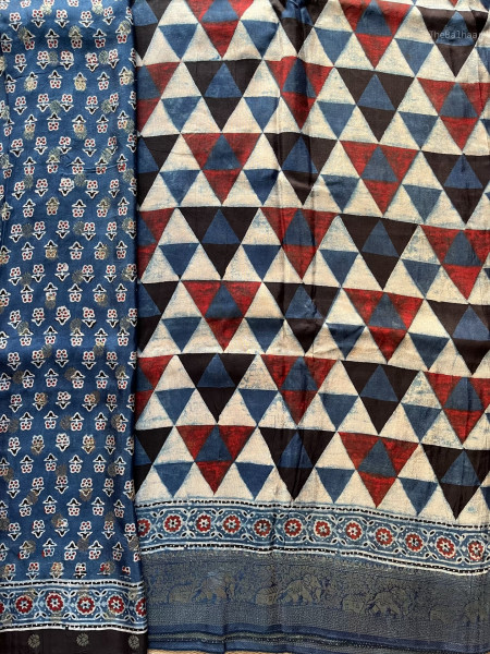 AJRAKH DOLA SAREE #5