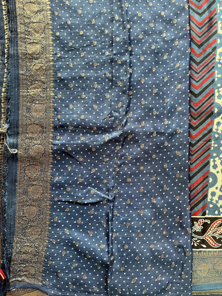 AJRAKH DOLA SAREE #3