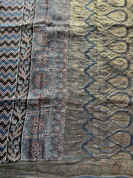 AJRAKH DOLA SAREE #3