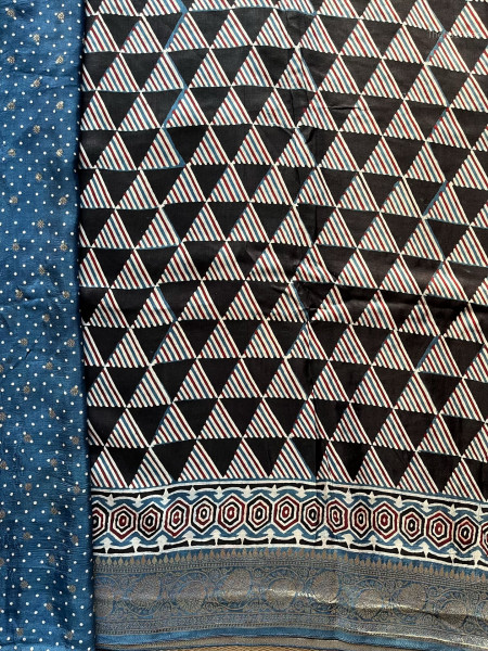 AJRAKH DOLA SAREE #4