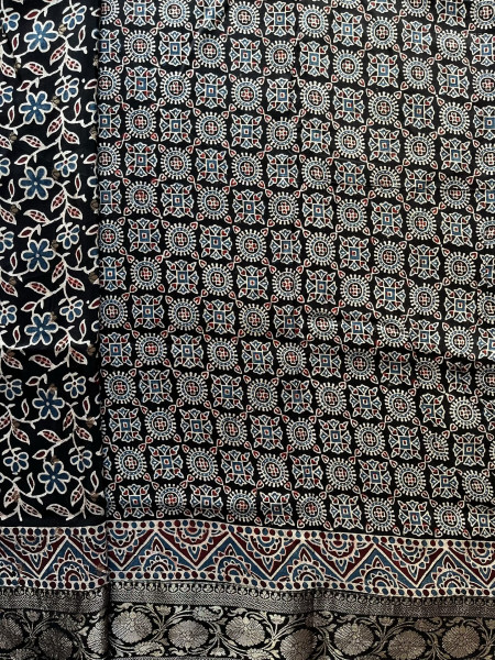 AJRAKH DOLA SAREE #2
