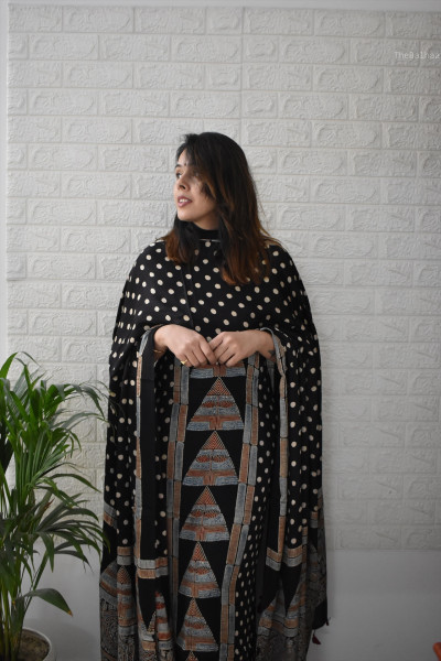 AJRAKH KURTA DUPATTA SET #4