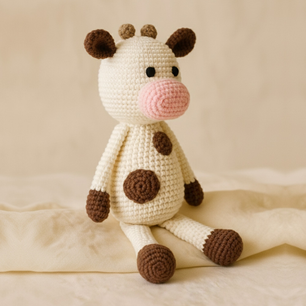 Image of Cow Crochet Toy