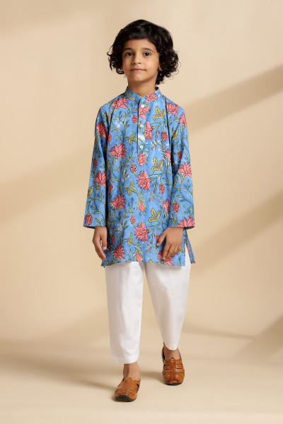 Lapis Kurta Set (of 2)