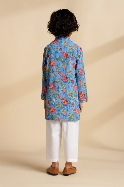 Lapis Kurta Set (of 2)