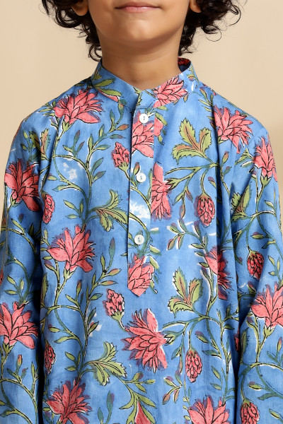 Lapis Kurta Set (of 2)