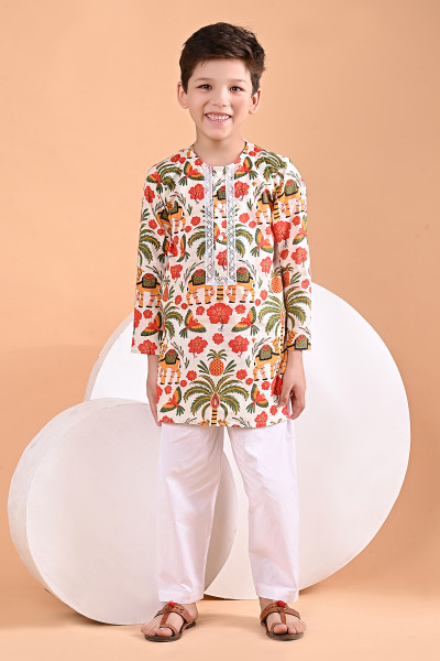 Camel Kurta Set (of 2)