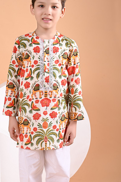 Camel Kurta Set (of 2)