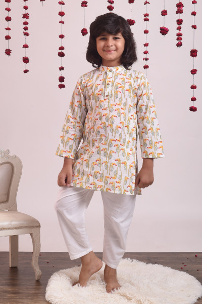 Macaw Kurta Set (of 2)