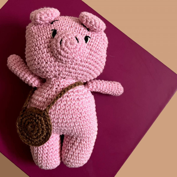 Pig Crochet Toy