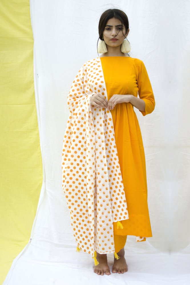 Image of Polka Tassel Dupatta
