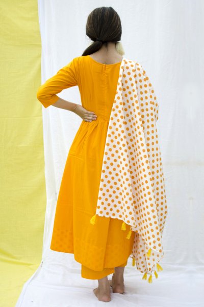 Polka Tassel Dupatta