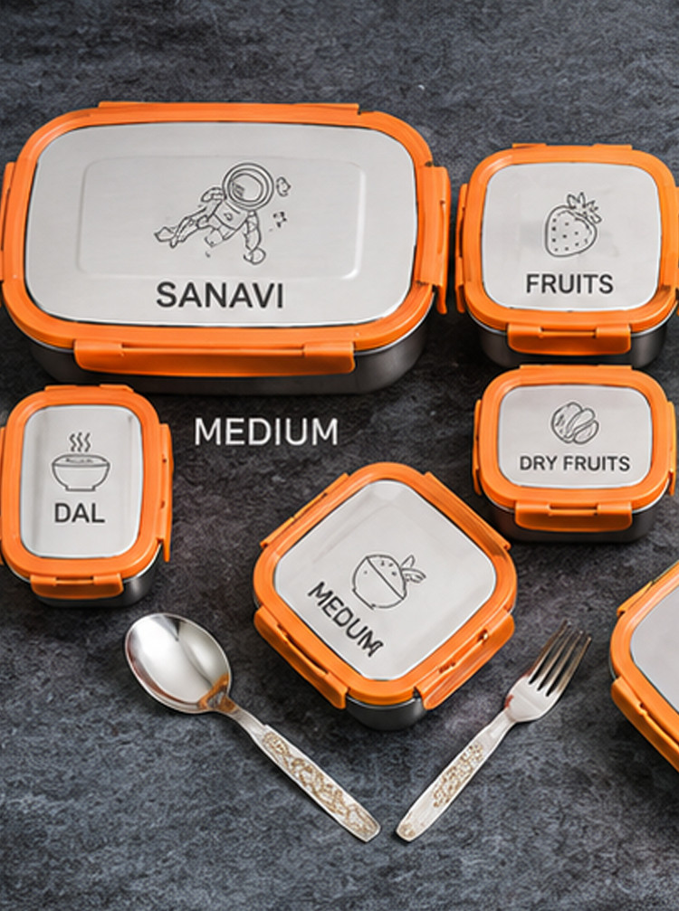 Personalized Stainless Steel Kids Lunchbox Set Veigo Collection