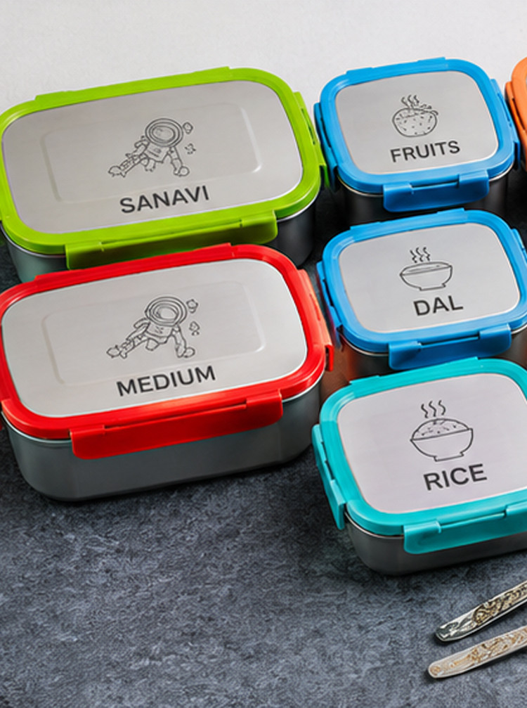 Personalized Stainless Steel Kids Lunchbox Set Veigo Collection