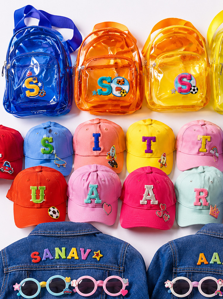 Kids Personalized Accessories Collection Bags Caps  Wearables