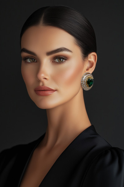 Eleanor Earrings Green