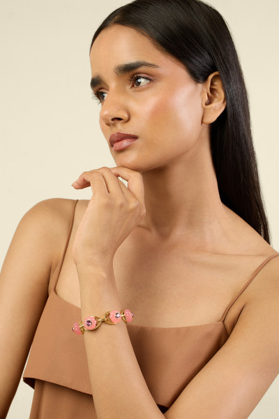 Rosé Garden Cuff 18Kt Gold Plated