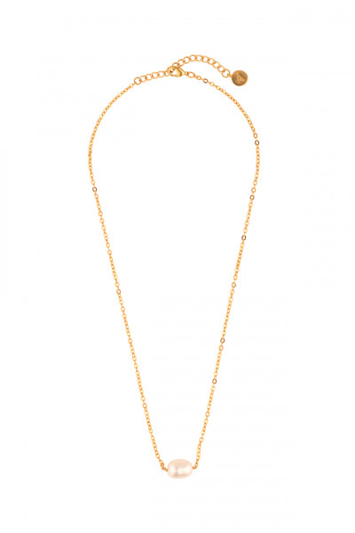 Singleton Chain Necklace in 22Kt Gold Plating