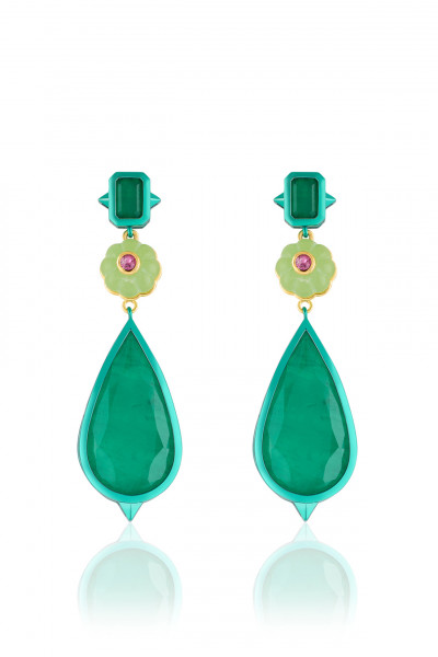Verdant Whimsy Dangler Earrings