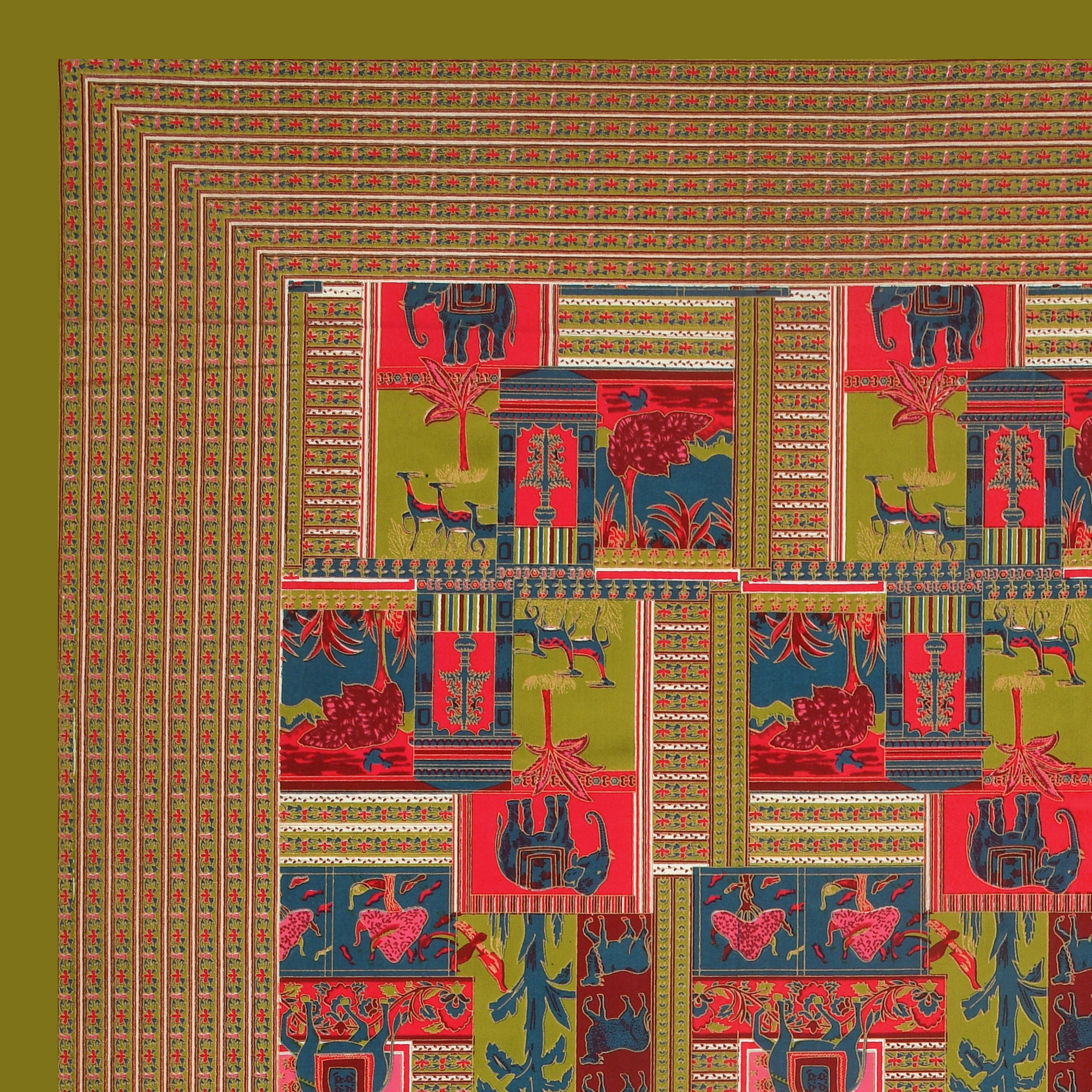 Forest Dreamland Pure Cotton Double Bedsheet with 2 Pillow Covers