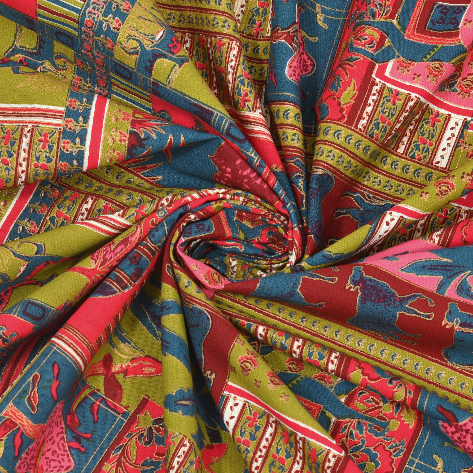 Forest Dreamland Pure Cotton Double Bedsheet with 2 Pillow Covers