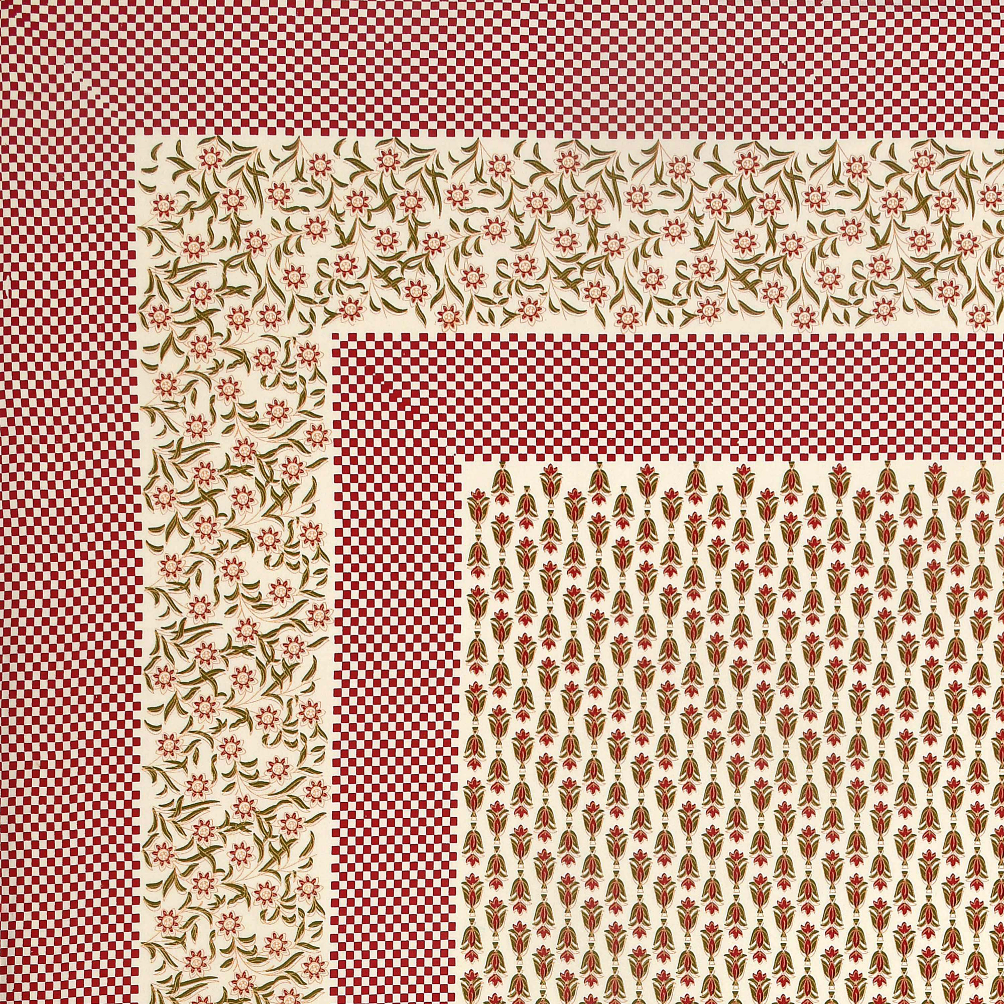 Pink Green Floral Print Pure Cotton Double Bedsheet with 2 Pillow Covers