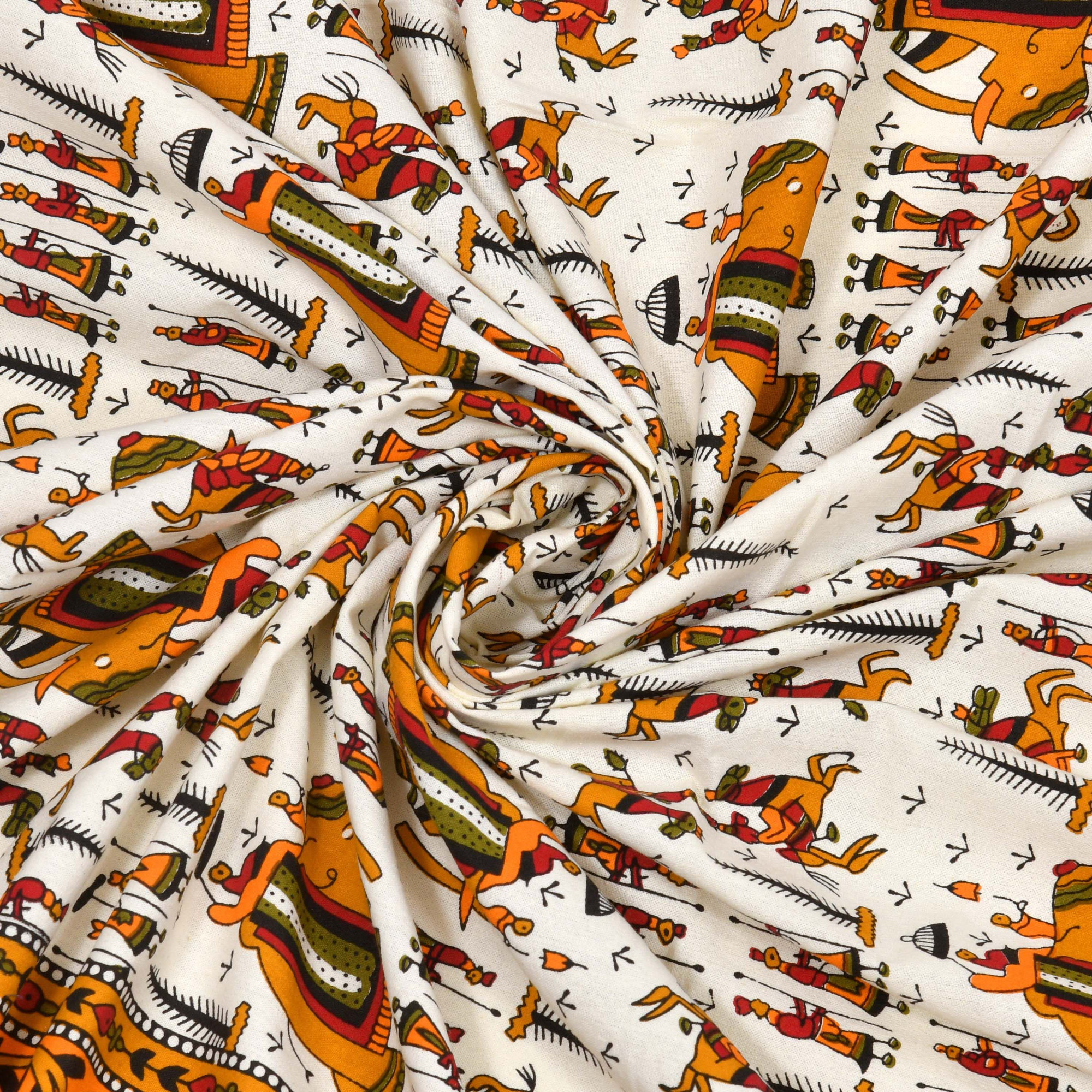 Royal Barat Pattern Pure Cotton Double Bedsheet with 2 Pillow Covers