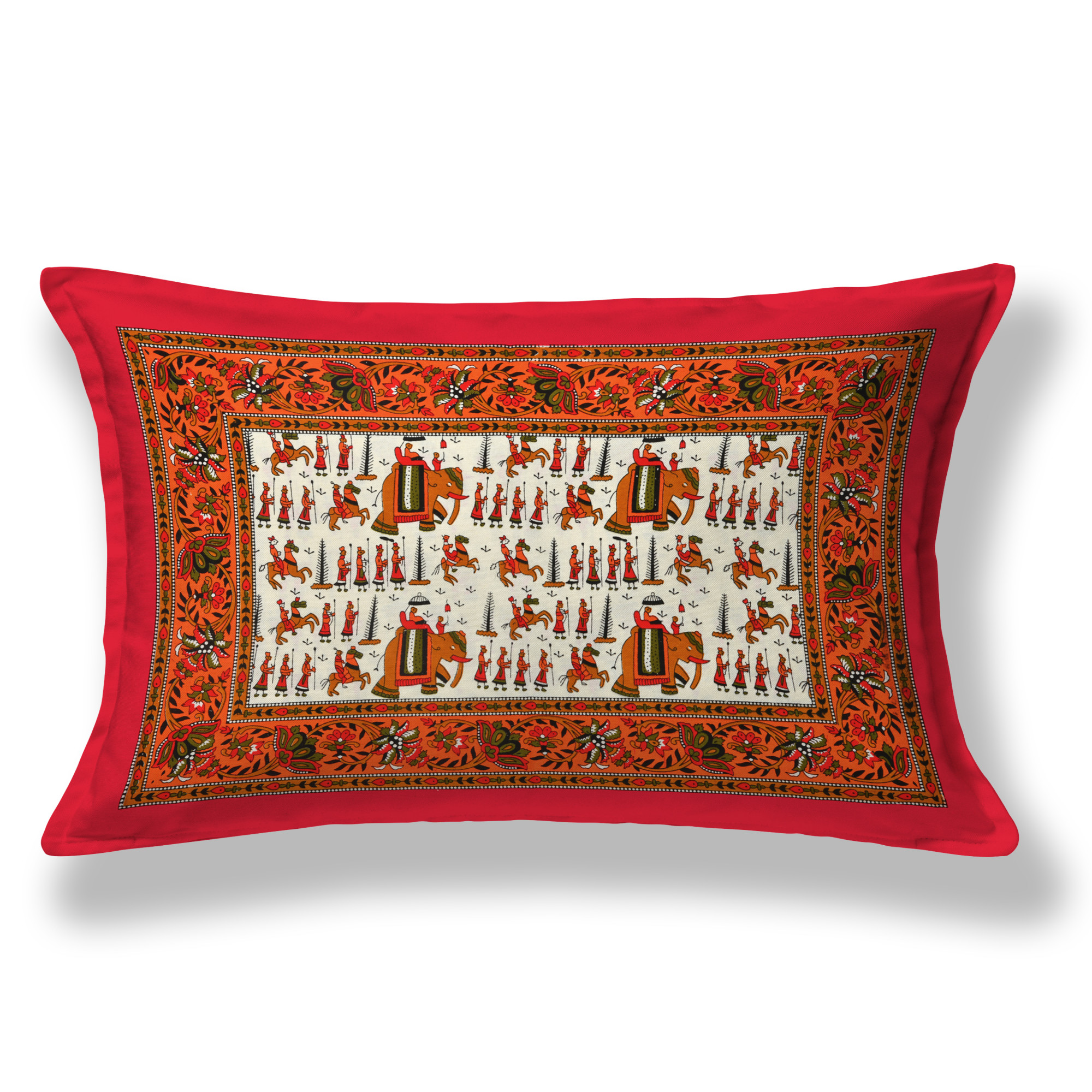 Royal Barat 210 TC Pure Cotton Single Bedsheet with 1 Pillow Cover