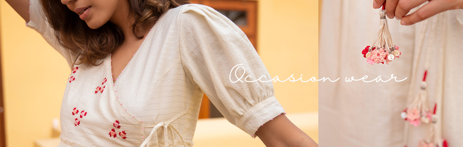 Occasion Wear Dresses: Cotton Tier, 3 Piece Jacket &amp; Dress Sets