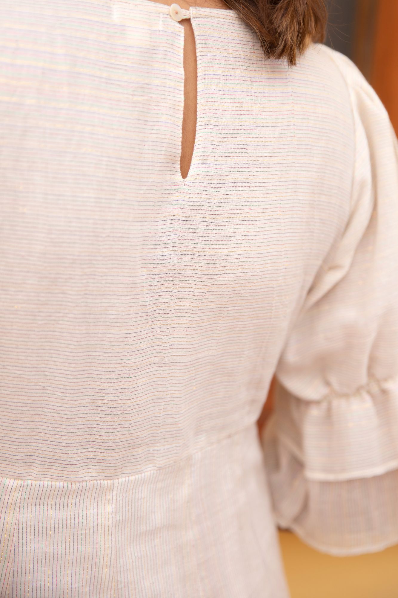 Metallica Cotton Lurex Stripe Tunic Set