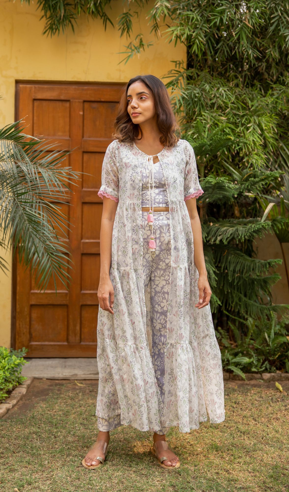 Botanic Chanderi Cotton 3 Pc Set