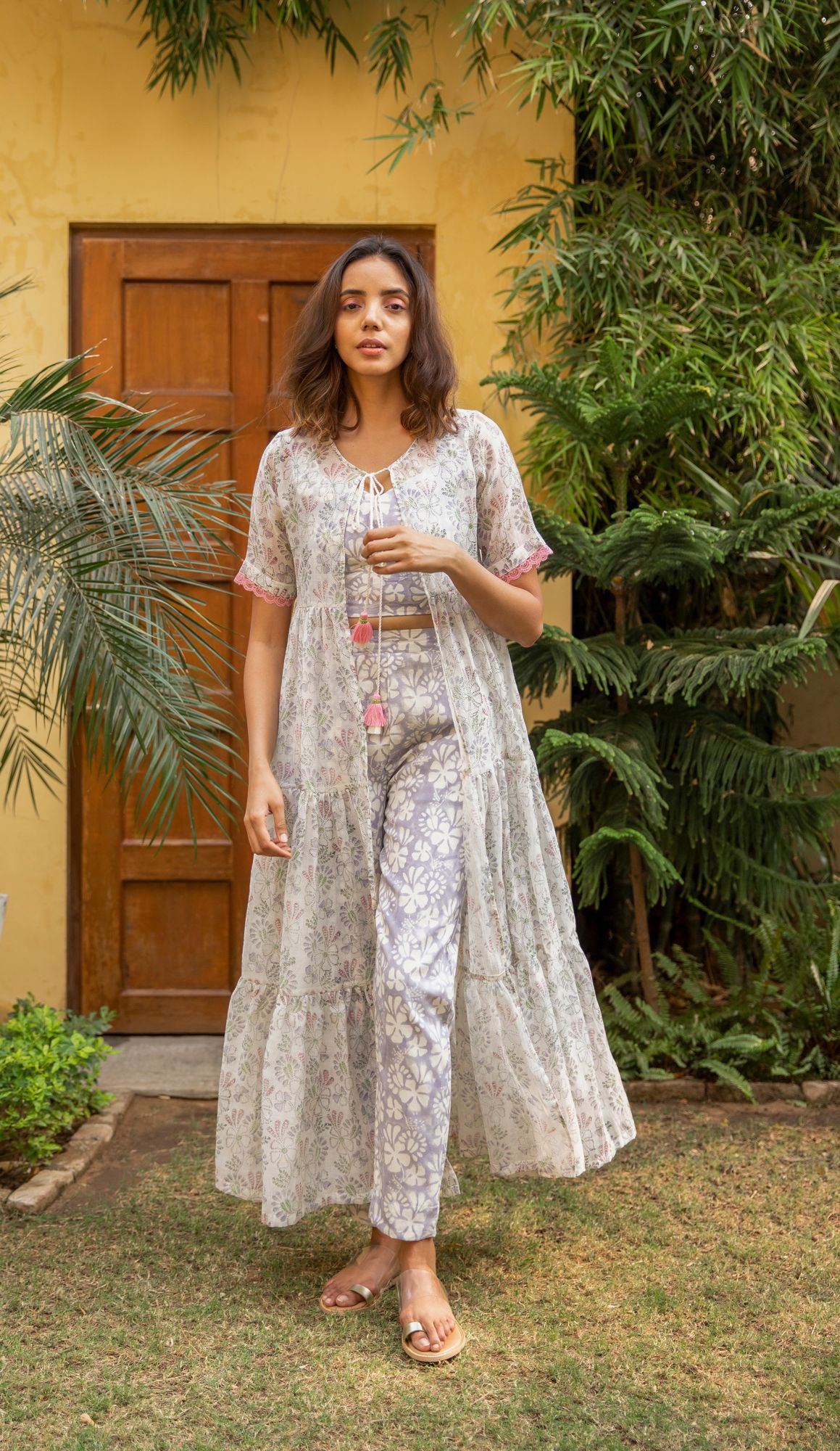 Botanic Chanderi Cotton Jacket