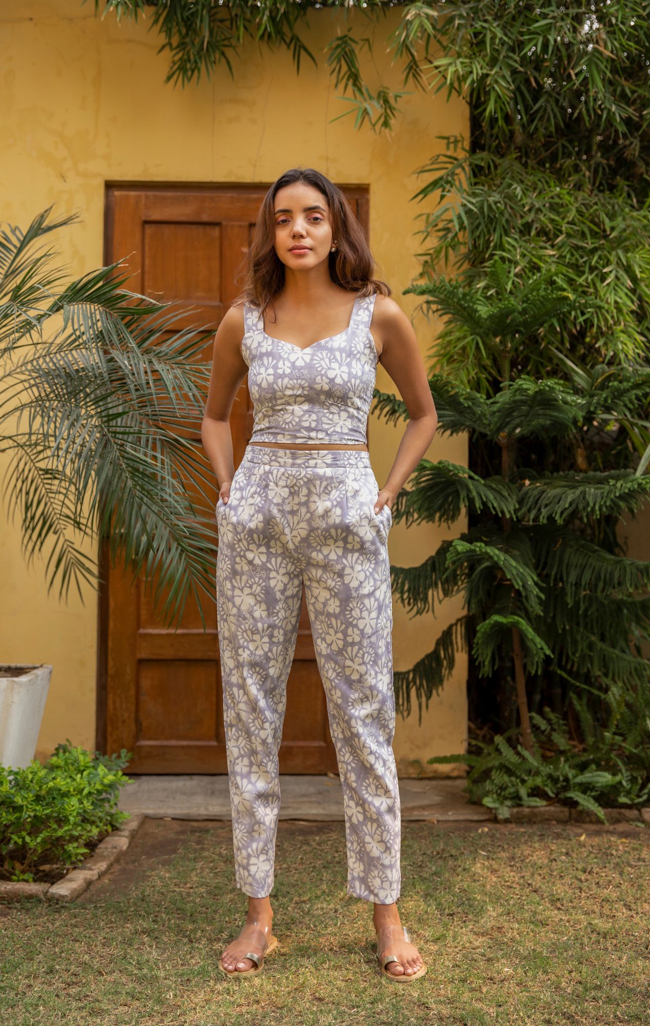 Botanic Chanderi Cotton 3 Pc Set