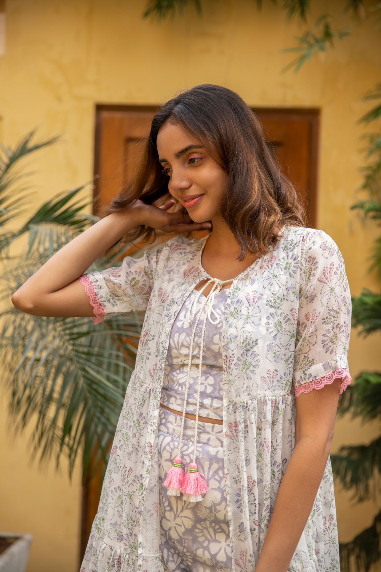 Botanic Chanderi Cotton 3 Pc Set