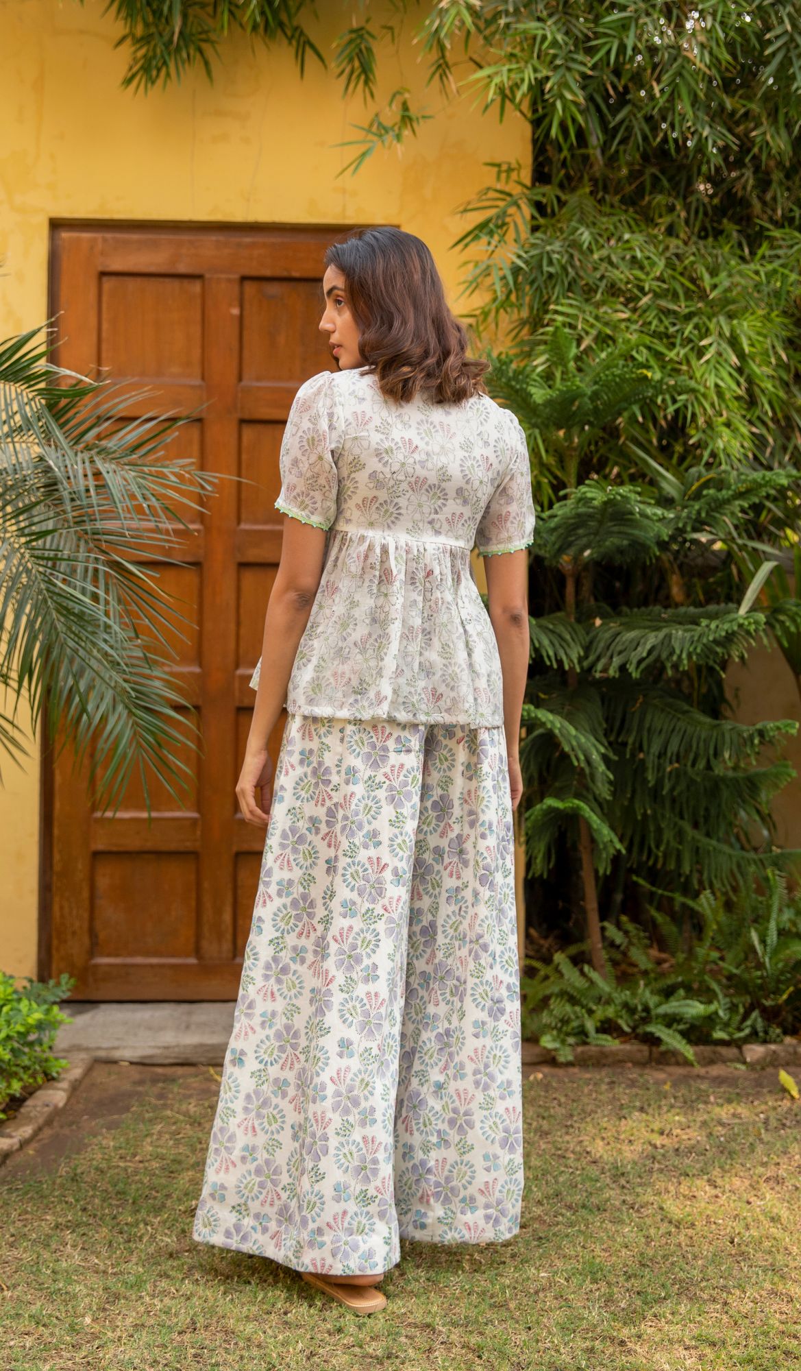 Botanic Chanderi Cotton Co-Ord Set
