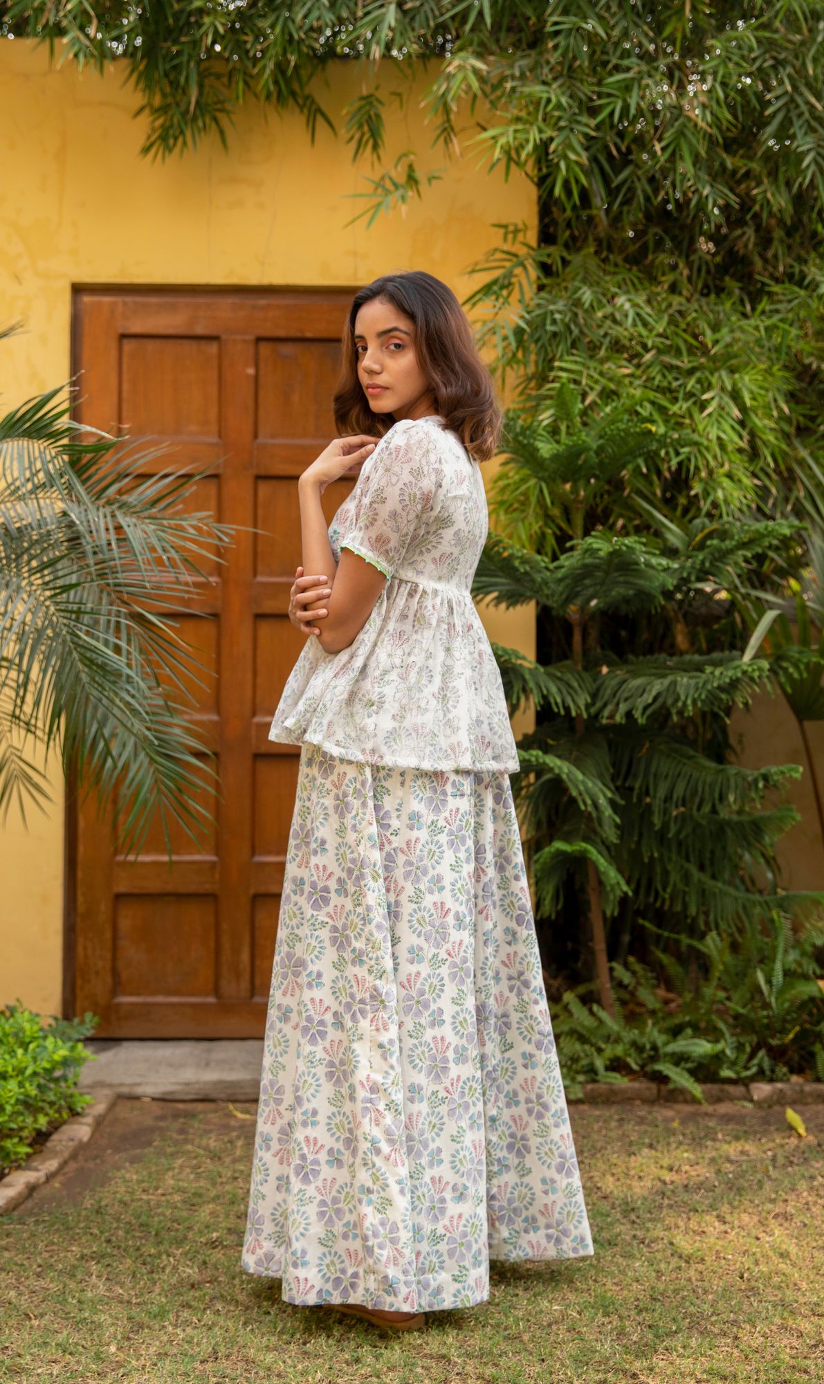 Botanic Chanderi Cotton Co-Ord Set