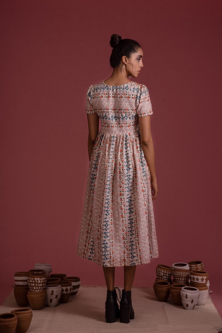 Pleated Frock Dress