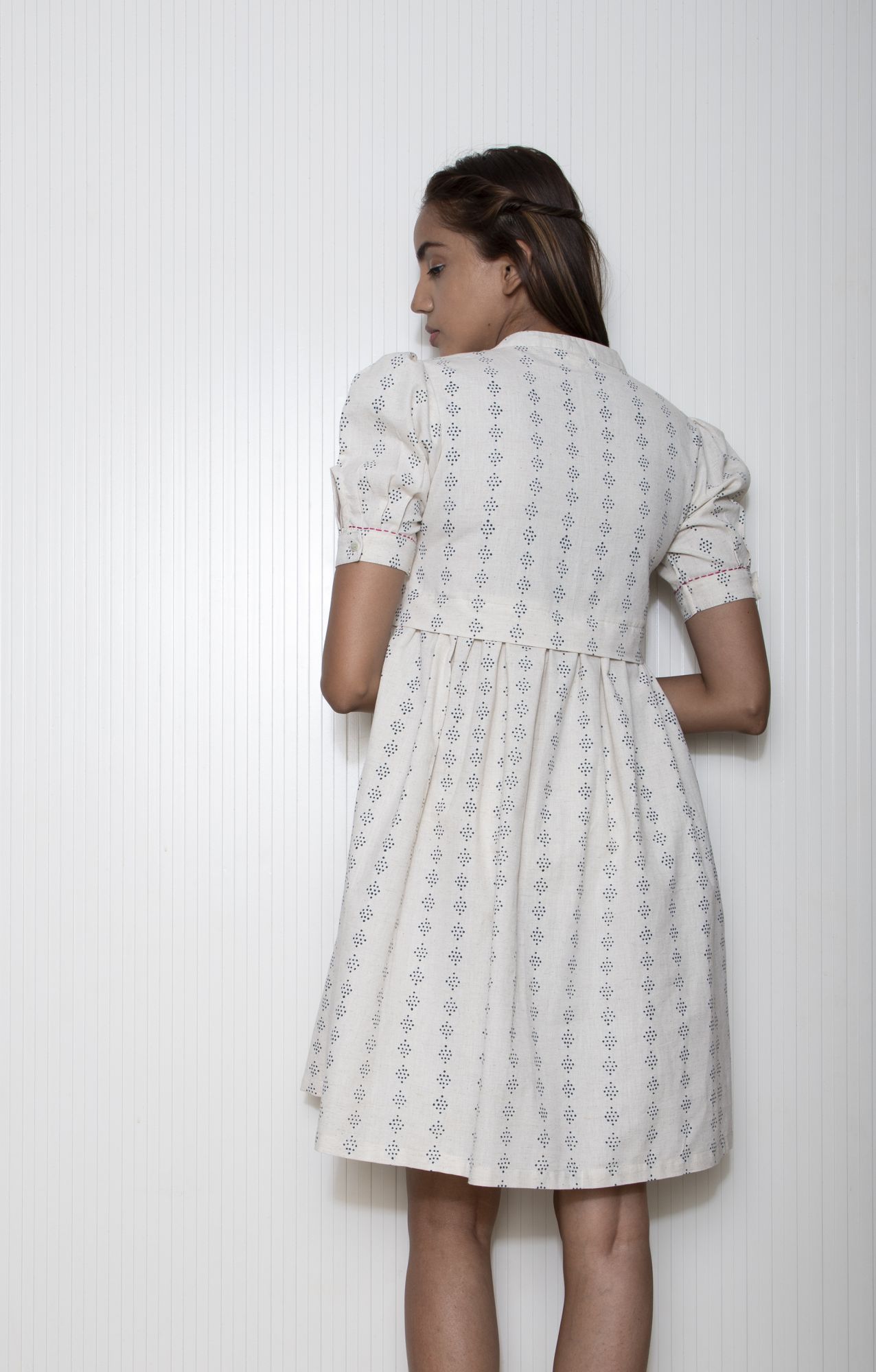 Tassel Pocket Cotton Flax Dress