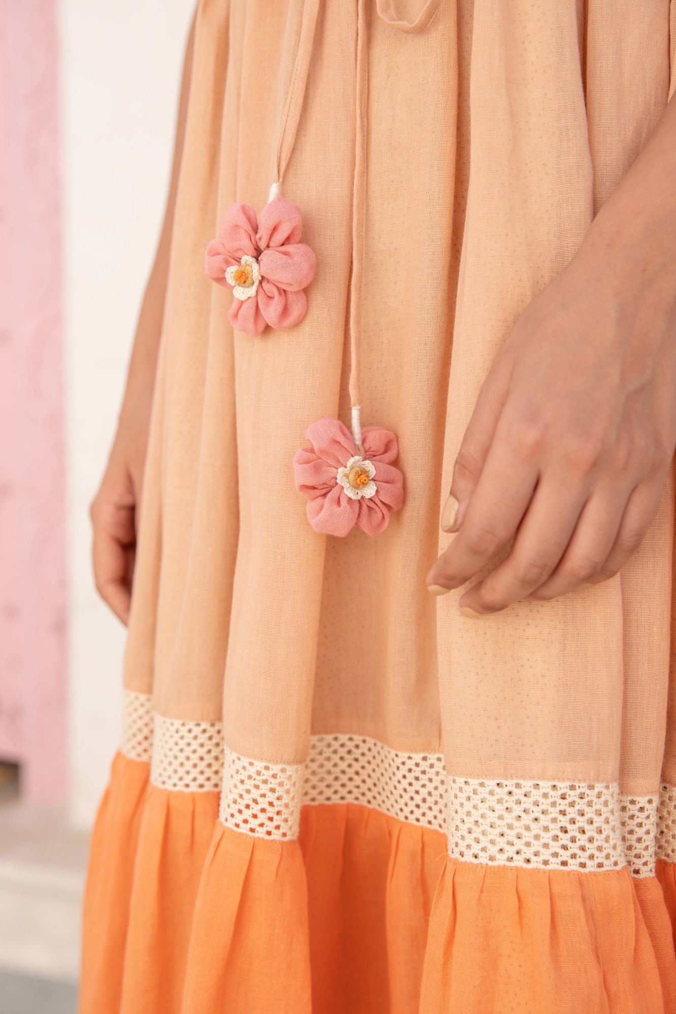 Sun Dune Voile Flax Dress