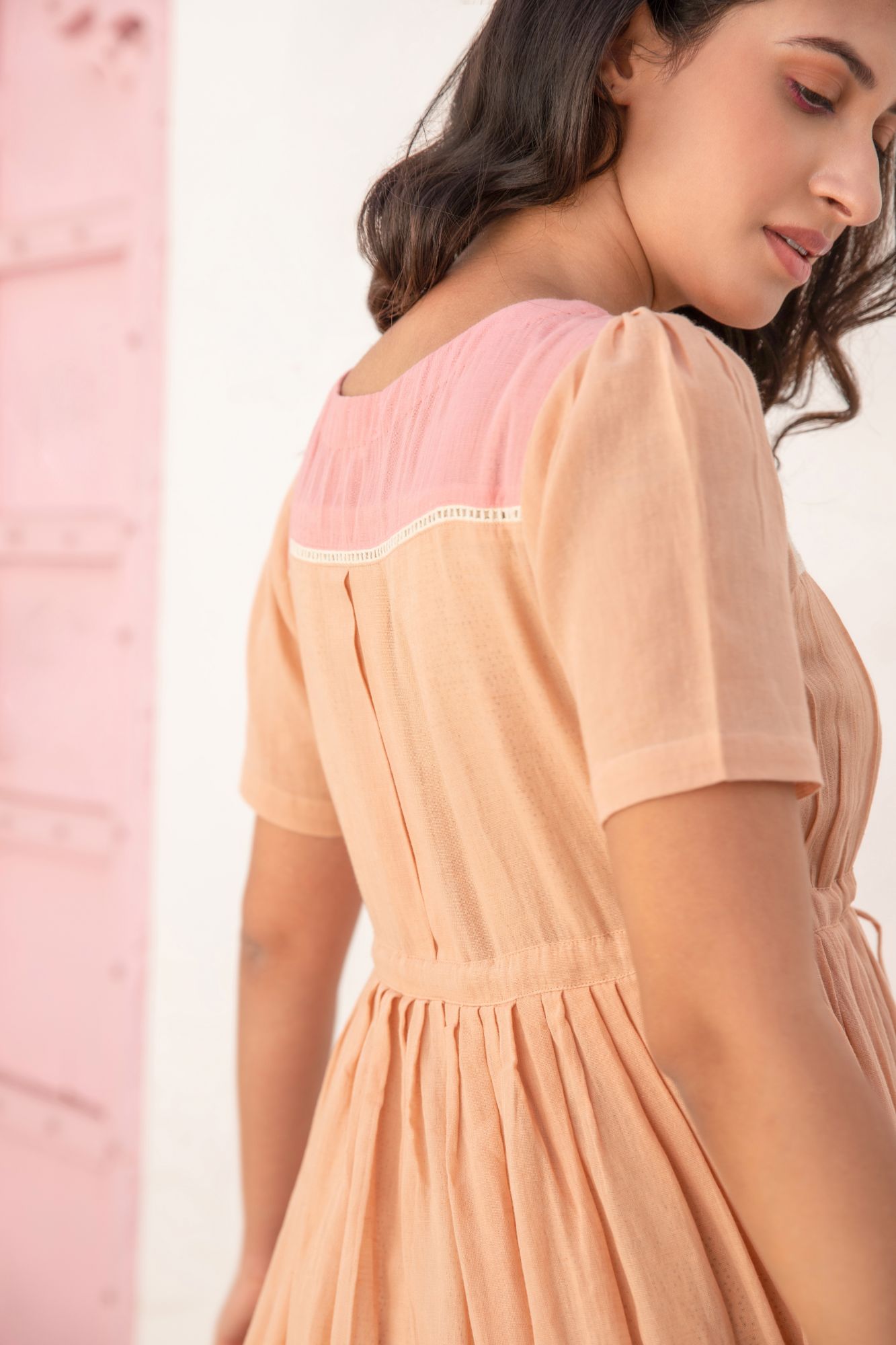 Sun Dune Voile Flax Dress