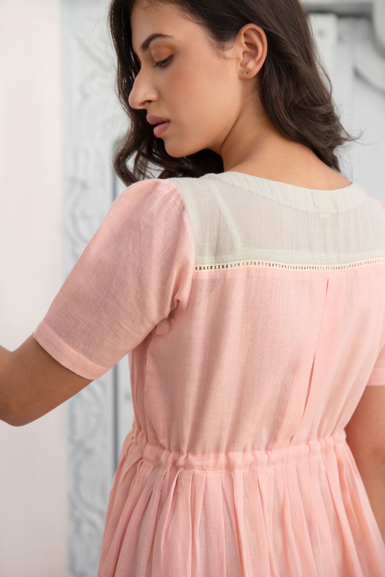 Moon Dune Voile Flax Dress