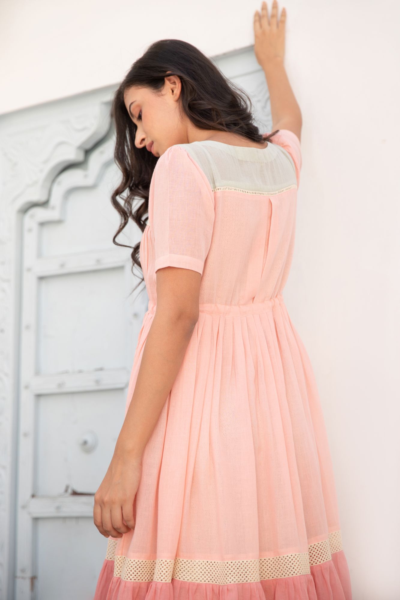 Moon Dune Voile Flax Dress