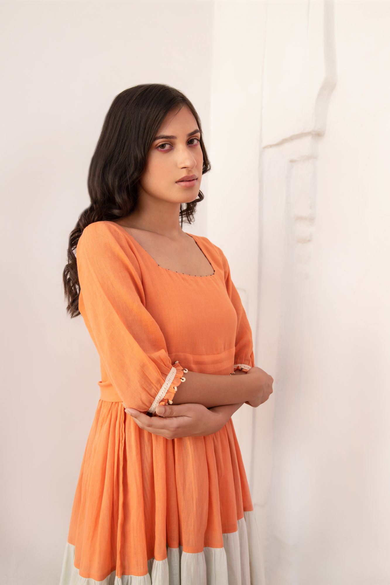 Malta Voile Flax Dress